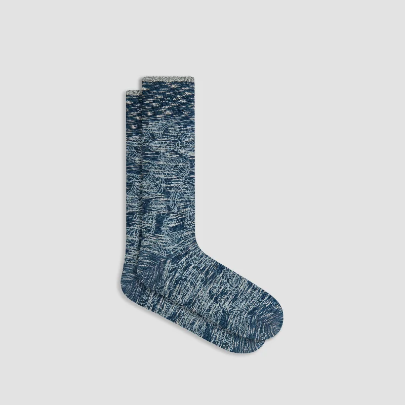 Lightweight Socks-Paisley Mid-Calf Socks