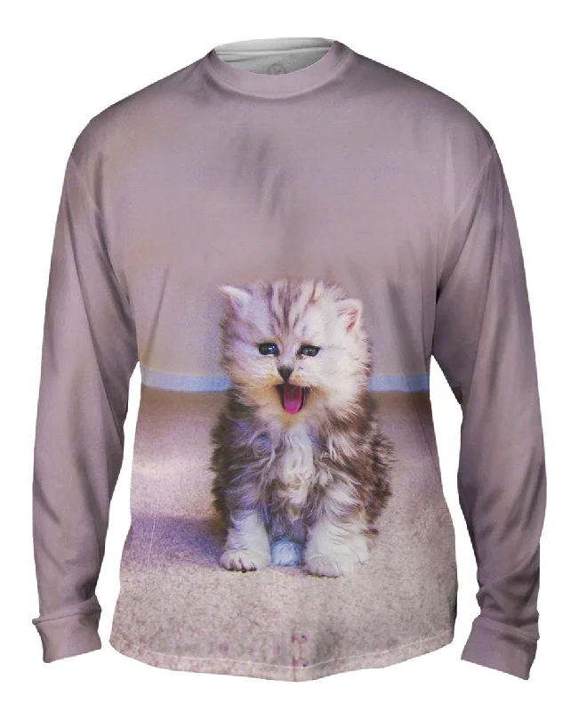 Thermal Long Sleeve Top-Tongue Kitten