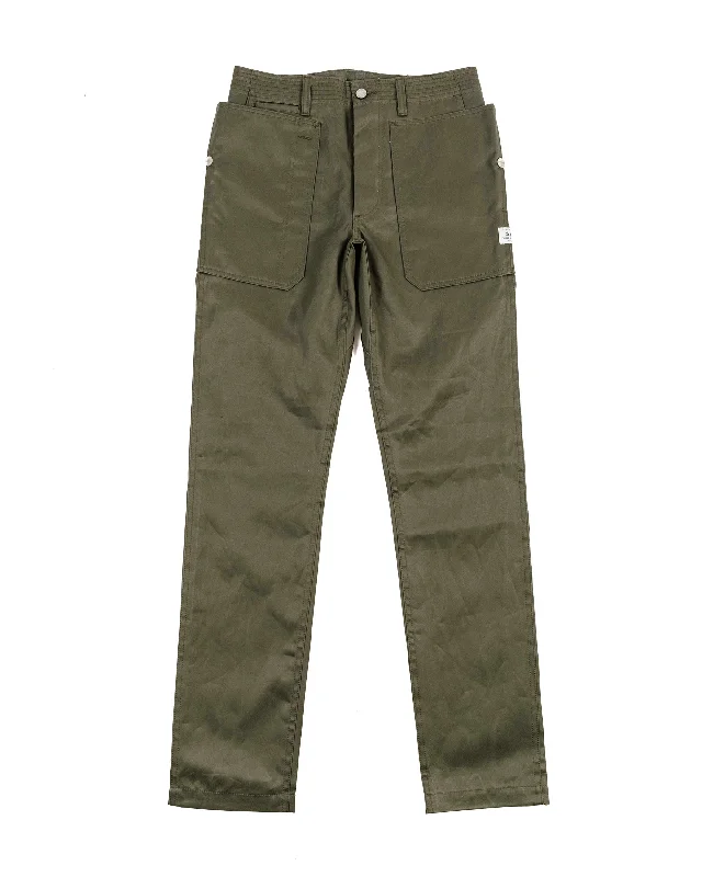 Stretch Fit Pants-Sassafras Fall Leaf Sprayer Pants West Point Olive