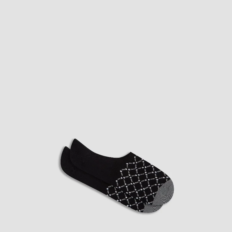 Breathable Athletic Socks-Geometric No-Show Socks