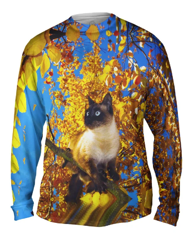 Crew Long Sleeve-Tree Climber Siamese Cat