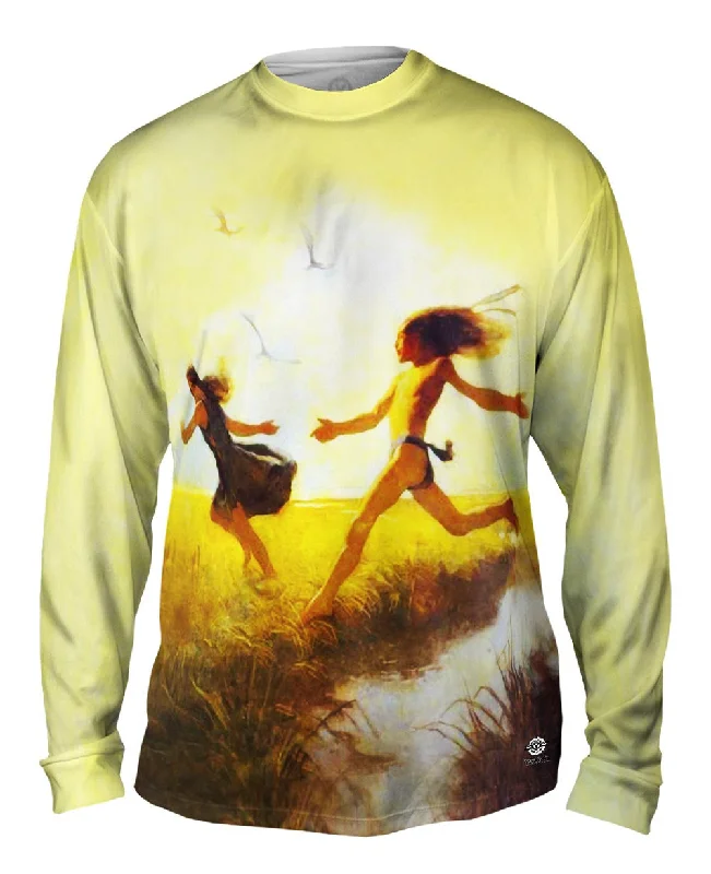 Easy Fit Long Sleeve-N.C. Wyeth - "The children were playing at marriage-by-capture"