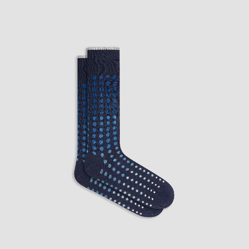 Fashion Socks-Gradient Dots Mid-Calf Socks