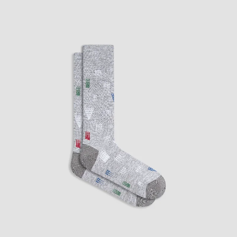 Work Socks-Abstract Mid-Calf Socks