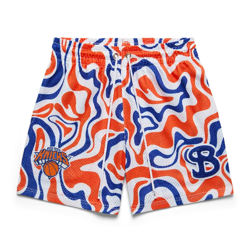 Performance Fabric Shorts-NBA x BKTSQD NEW YORK KNICKS TIDAL SHORTS