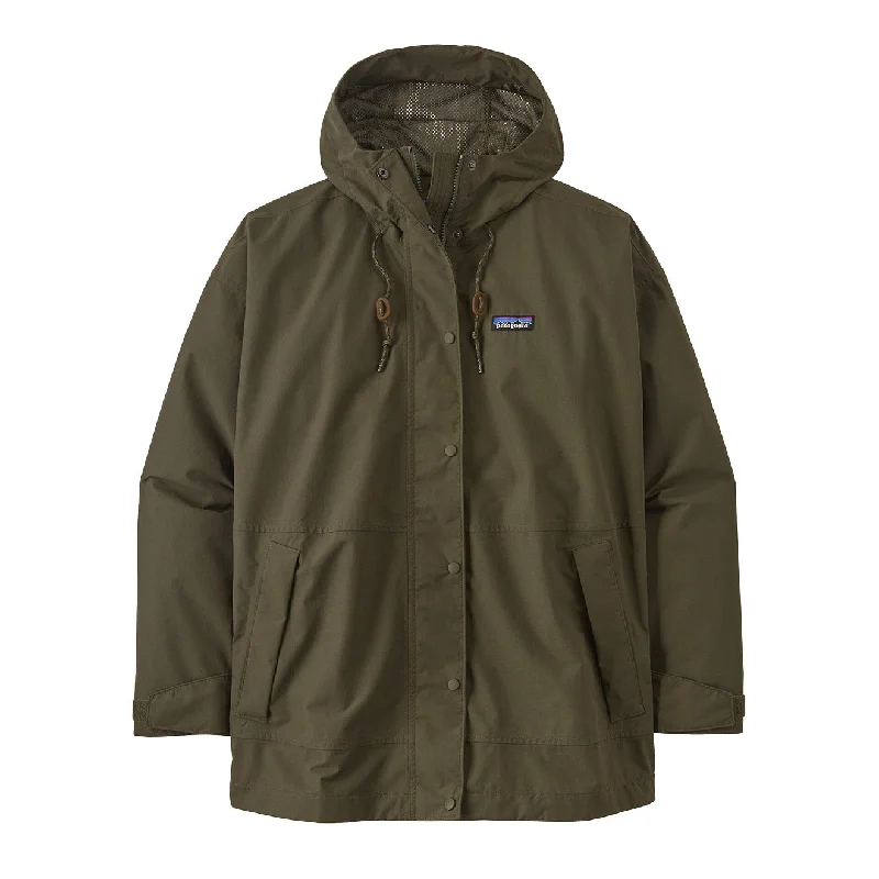 Travel Ready Jacket-Patagonia Womens Outdoor Everyday Rain Jacket Basin Green