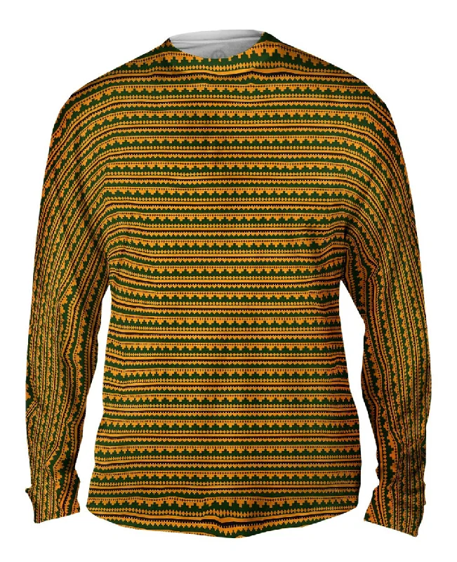 Long Sleeve Pullover-Tribal Sunny Pastures