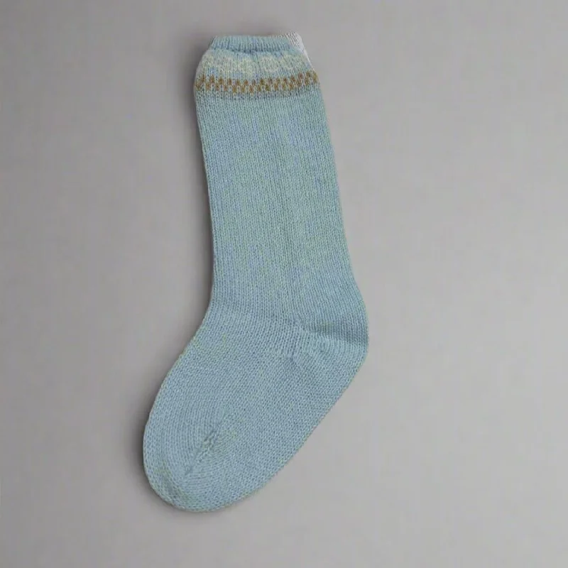 Dress Socks-Baby Blue Boy Knit Sock