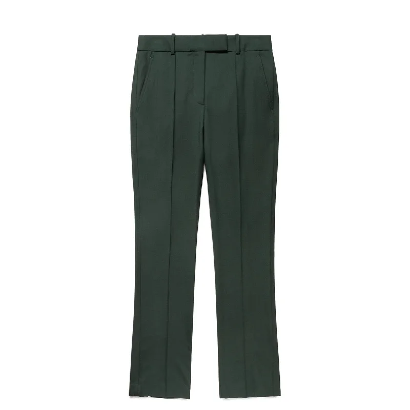 Tapered Fit Pants-WOMEN'S SLIT CIGARETTE PANTS