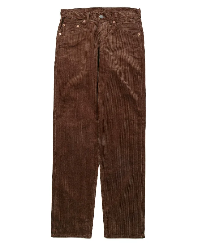 Trendy Pants-The Real McCoy's MP22107 Corduroy Trousers Lot.906 Brown