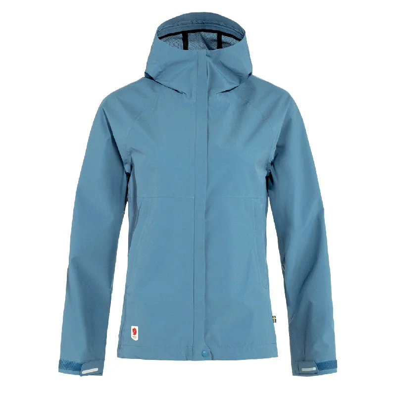 Sporty Jacket-Fjallraven Womens HC Hydratic Trail Jacket Dawn Blue