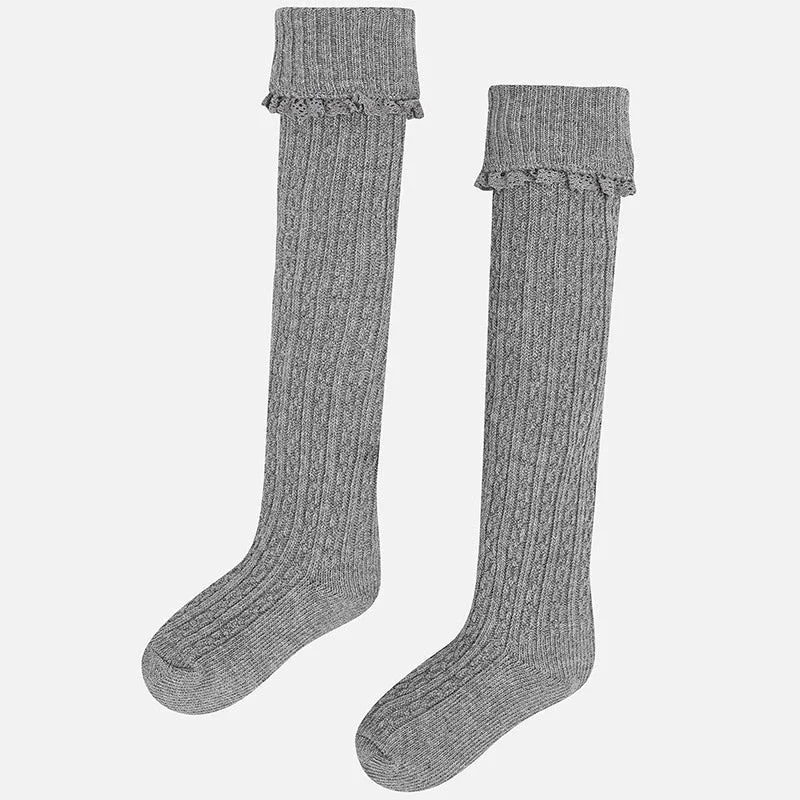 Athletic Sport Socks-Mayoral Cable Knit Socks