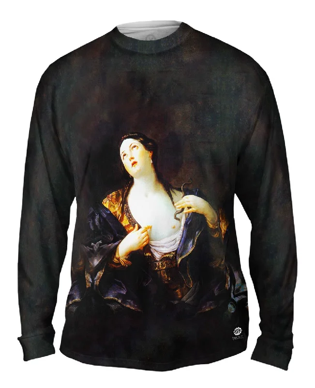 Zip Long Sleeve Shirt-Guido Reni - "The Death Of Cleopatra"