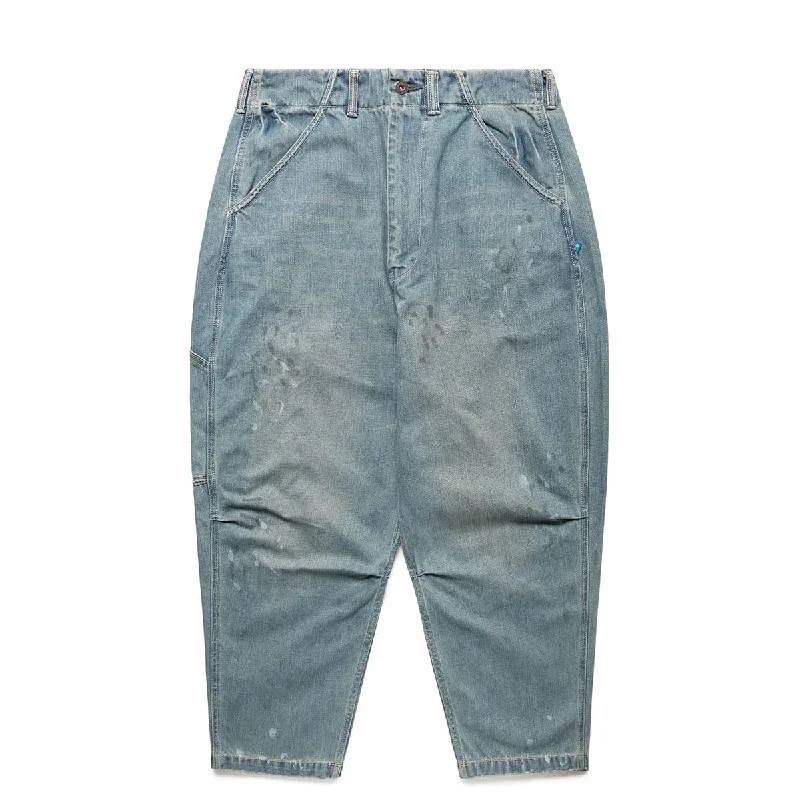 High Rise Work Pants-DENIM PAINTER SARROUEL PANTS