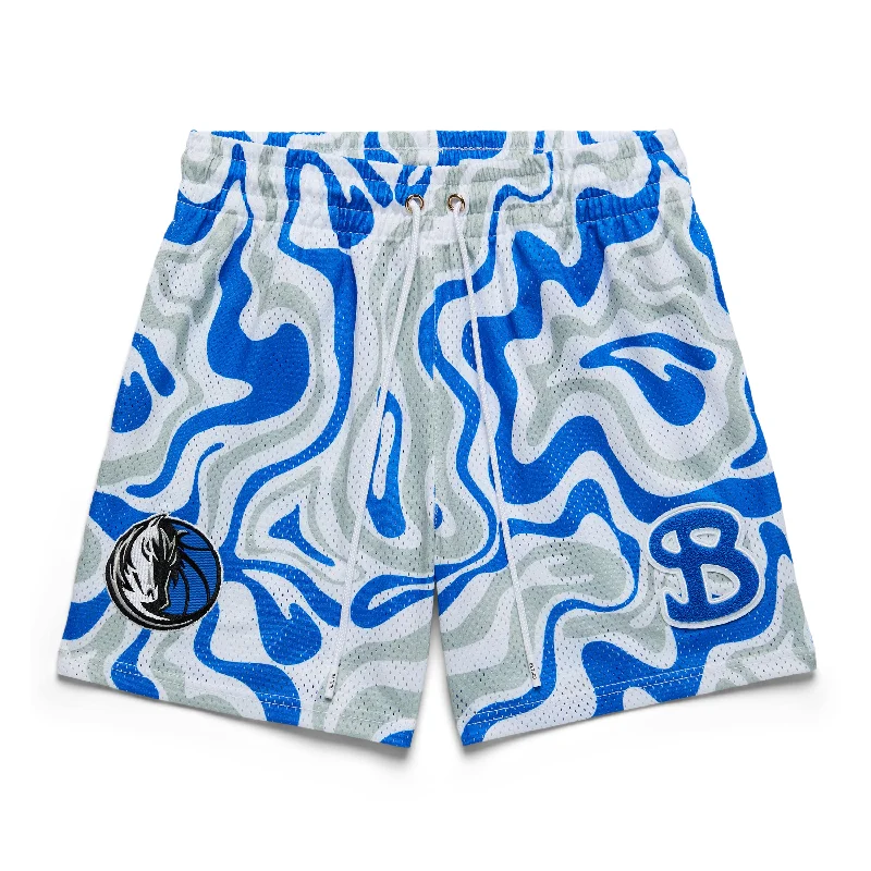 Beach Vacation Shorts-NBA x BKTSQD DALLAS MAVERICKS TIDAL SHORTS