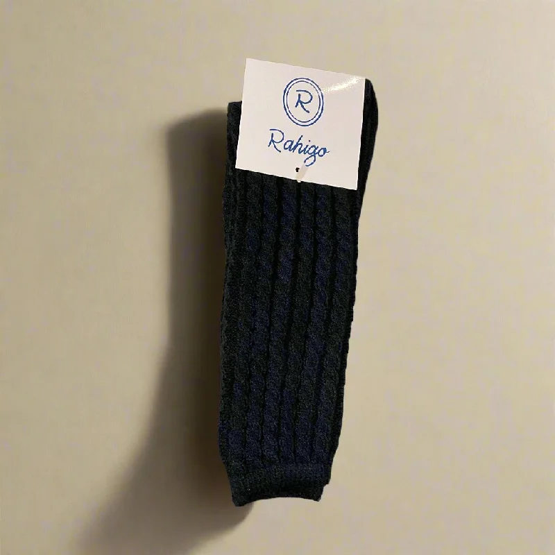 Hiking Socks-Navy Knit Socks