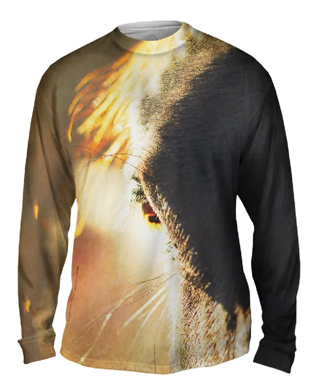 Long Sleeve Pullover-Watchful Horse Eye