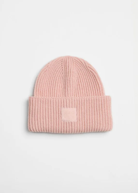 Casual Hat-Adult Mad Hatter Ribbed Knit Beanie - Blush