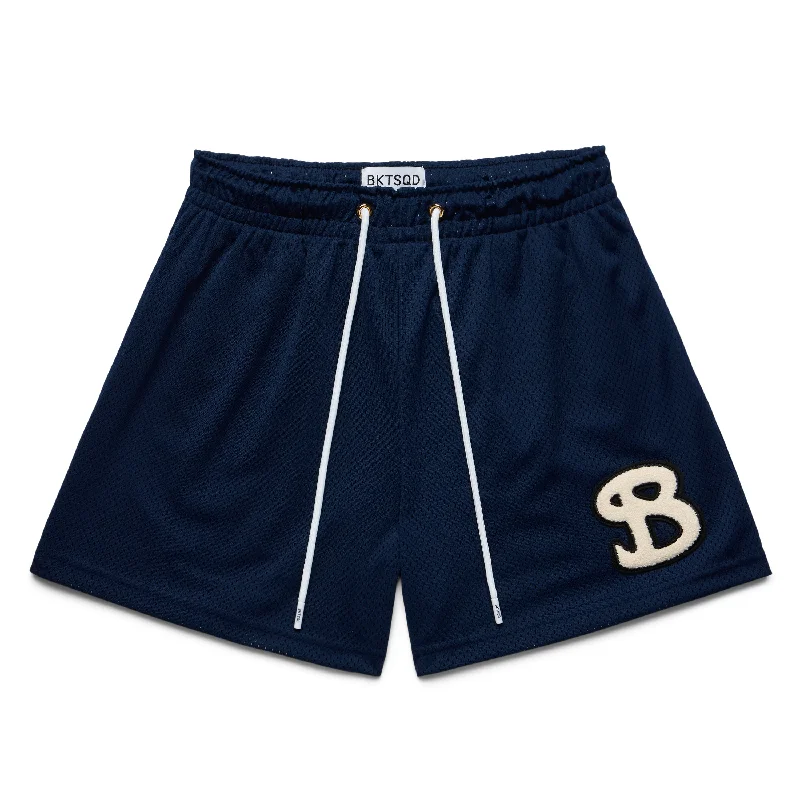 Designer Shorts-CLASSIC CHENILLE SHORTS - NAVY