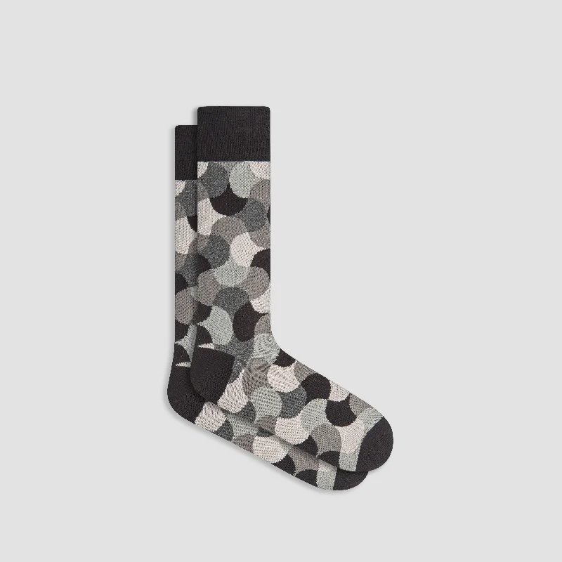 Novelty Socks-Camouflage Cashmere Mid-Calf Socks