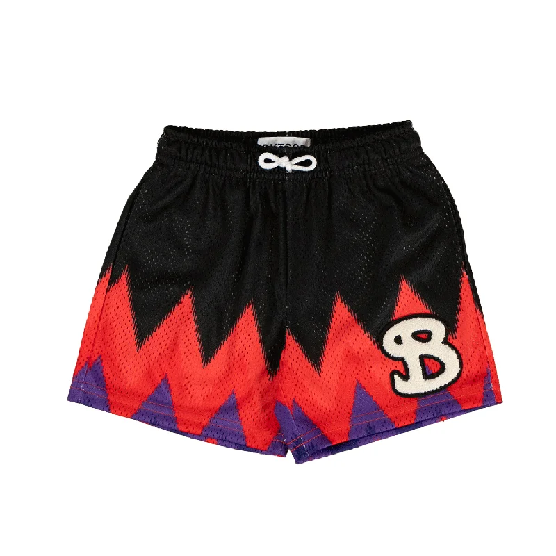 Slim Fit Shorts-CHEVRON YOUTH SHORTS - SHADOW BLAZE