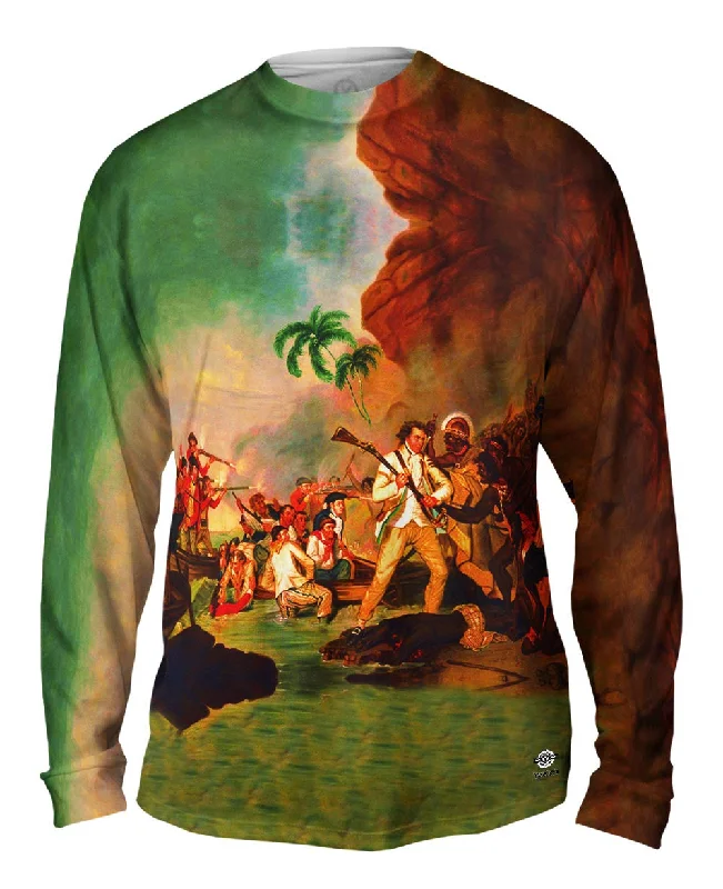 Layered Long Sleeve-George Carter - "Death of Captain James Cook" (1783)