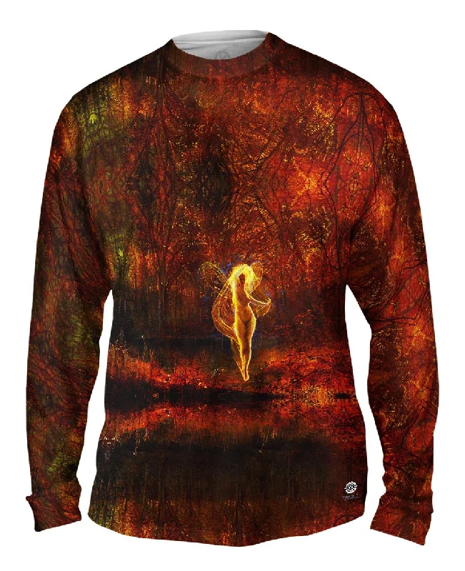 Relaxed Long Sleeve Shirt-John Atkinson Grimshaw - "Dame Autumn has a mournful face" (1871)