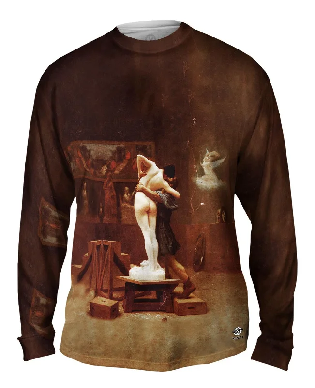 Long Sleeve Sweater-Jean-Leon Gerome - "Pygmalion and Galatea" (1890)