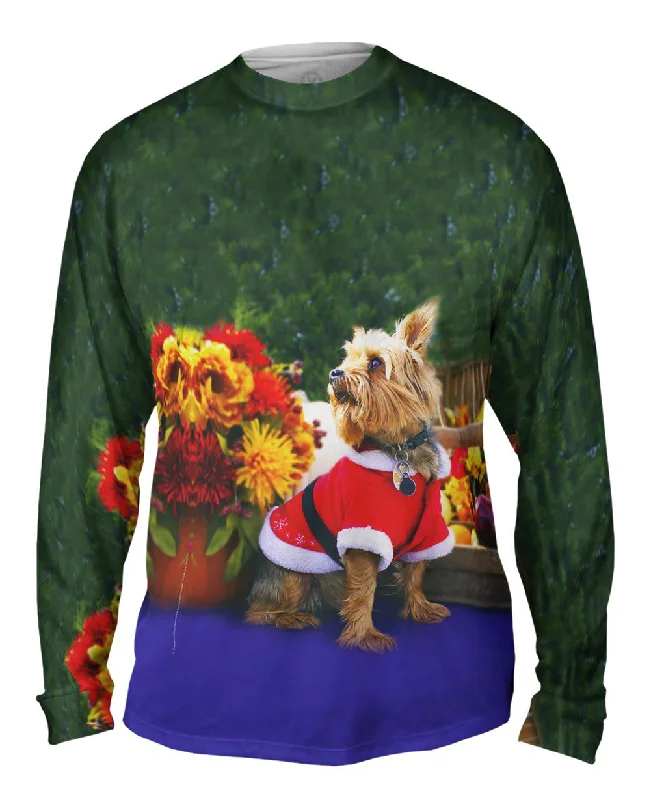 Trendy Long Sleeve-What Was That Christmas Yorkie