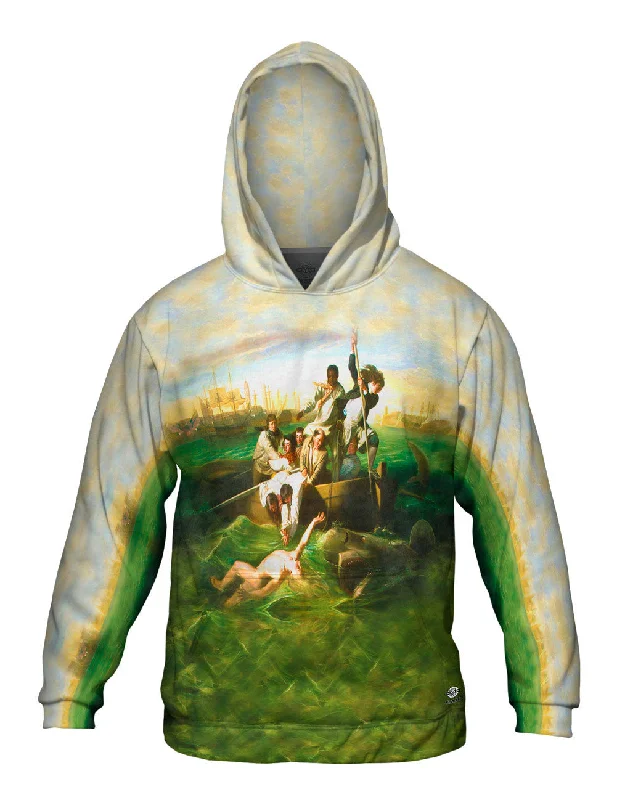 Custom Hoodie-John Singleton Copley - "Watson And The Shark 1778"