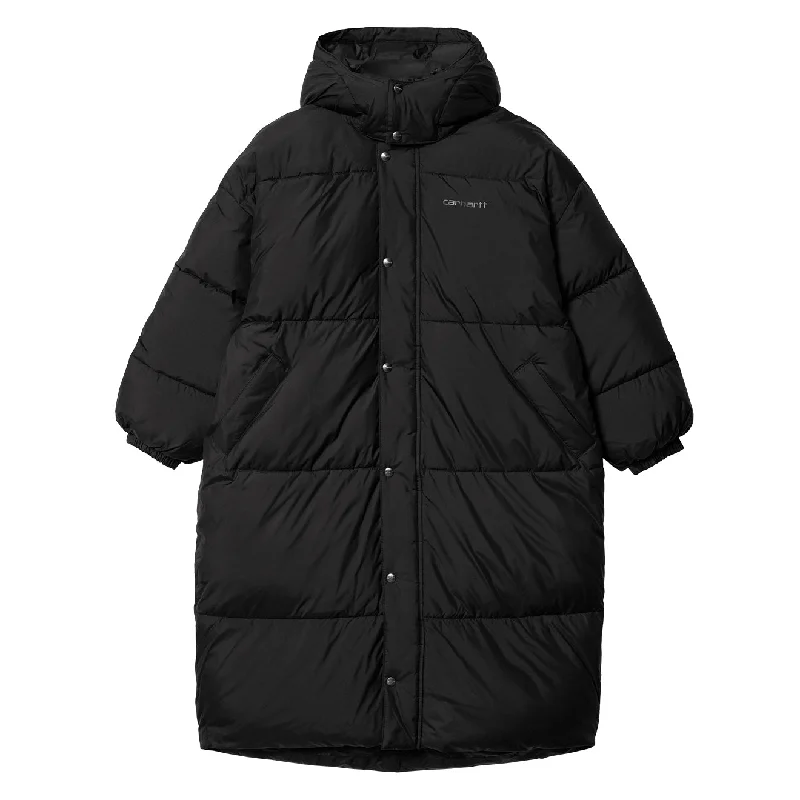 Trendy Jacket-Carhartt WIP Womens Killington Parka Black / Blacksmith