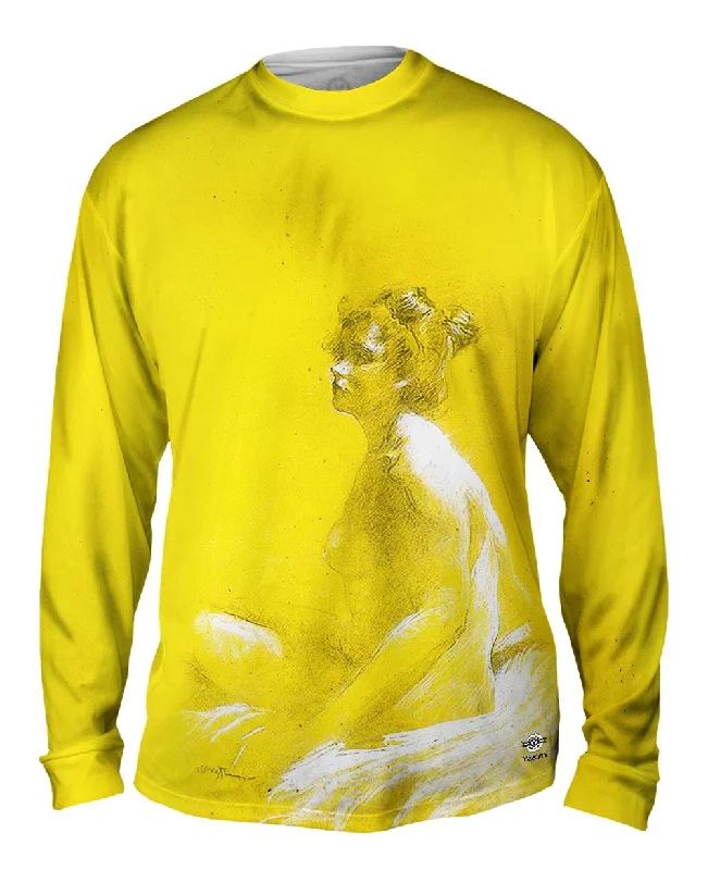 Crew Neck Long Sleeve-Leon Bakst - "Model" (1905)