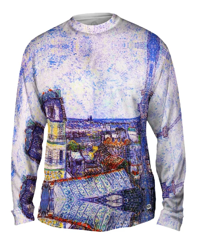 Zip-Up Long Sleeve-Vincent Van Gogh  - "View From Vincents Room In The Rue Lepic"