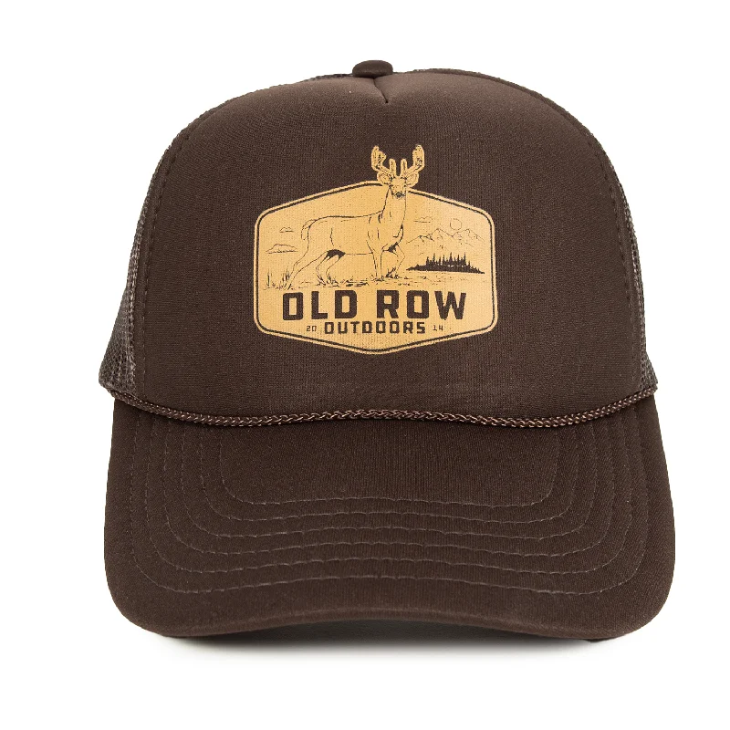 Stylish Wool Hat-Old Row Outdoors Deer Badge Trucker Hat