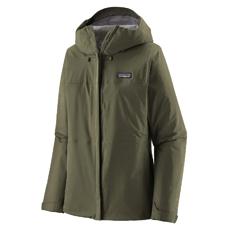 Fashion Jacket-Patagonia Womens Torrentshell 3L Rain Jacket Pine Needle Green