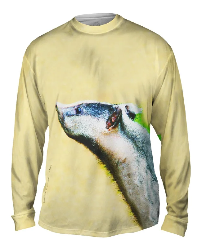 Soft Fabric Long Sleeve-Wild Neon Honey Badger