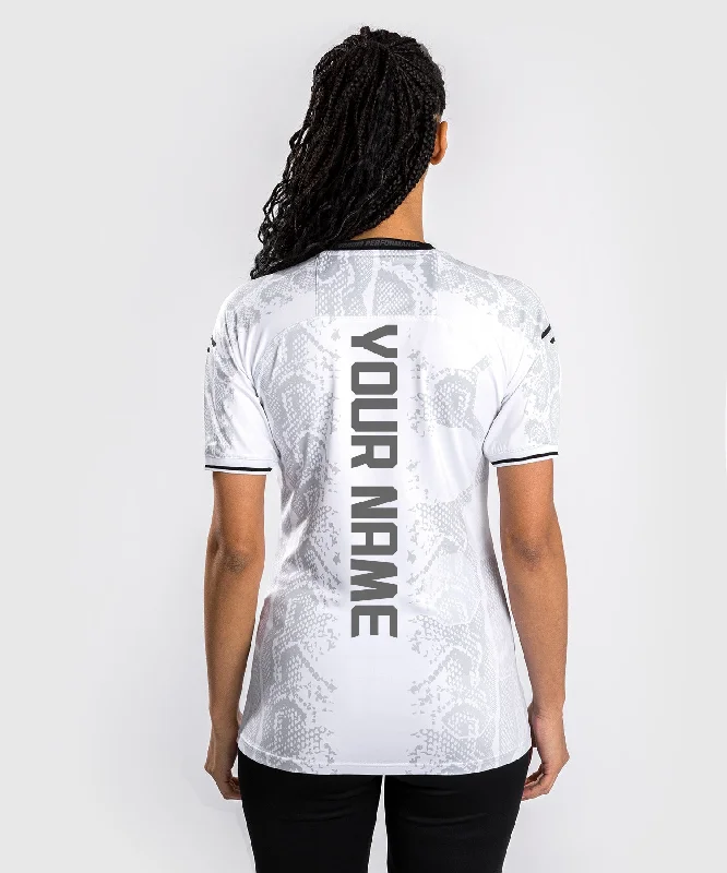 Eco-Friendly Graphic T-Shirt-UFC Adrenaline by Venum Personalized Authentic Fight Night Women's Walkout Jersey - White