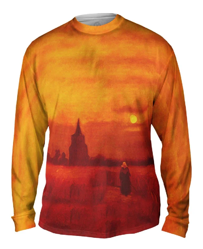 Vintage Long Sleeve-Van Gogh -"Old Tower in the Fields" (1884)