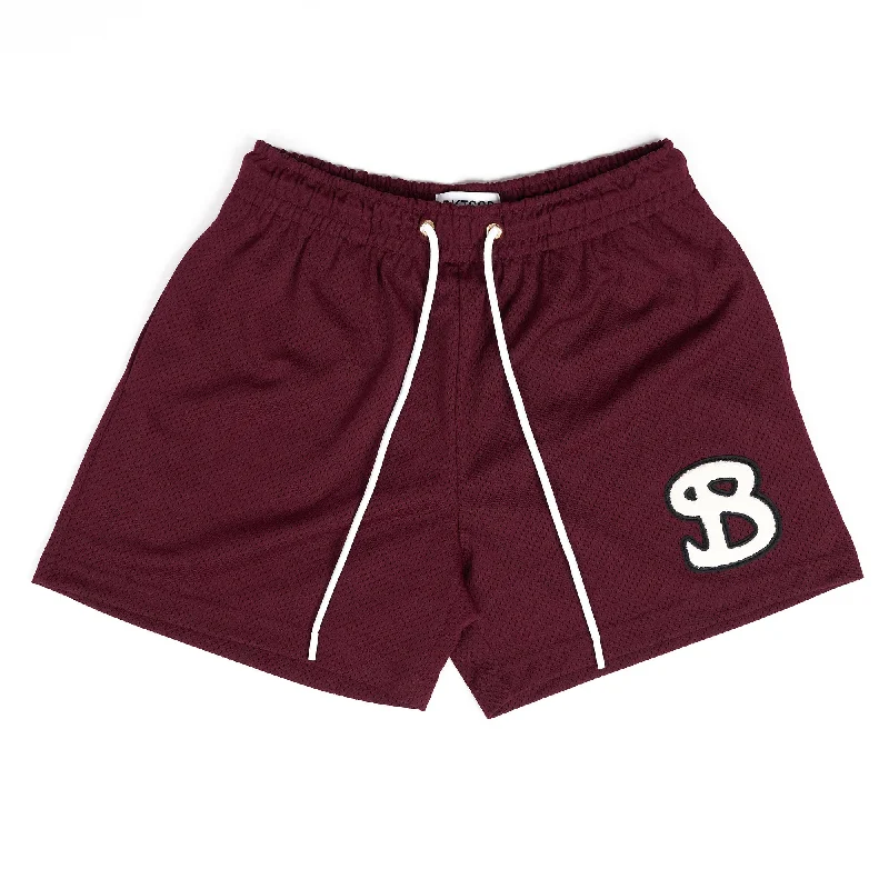 Classic Shorts-CLASSIC CHENILLE SHORTS - MAROON