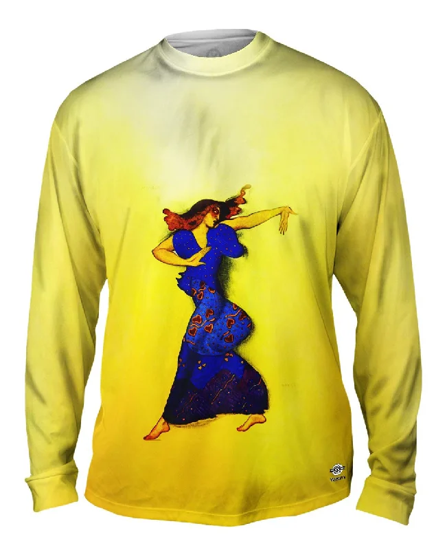 Casual Long Sleeve Top-Leon Bakst - "Menade" (1801)