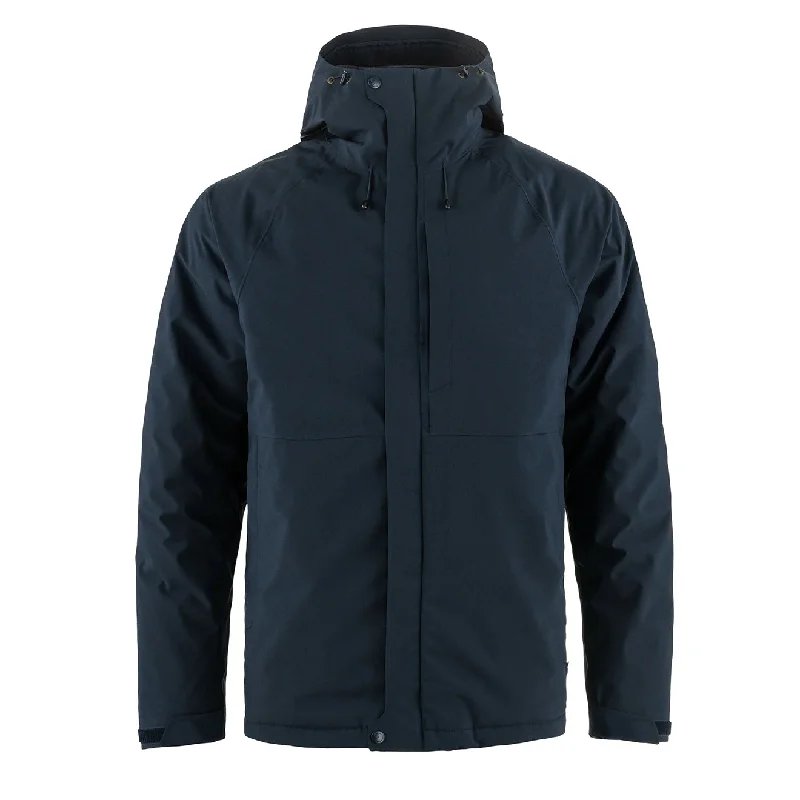 Windbreaker Jacket-Fjallraven HC Hydratic Padded Trail Jacket Navy