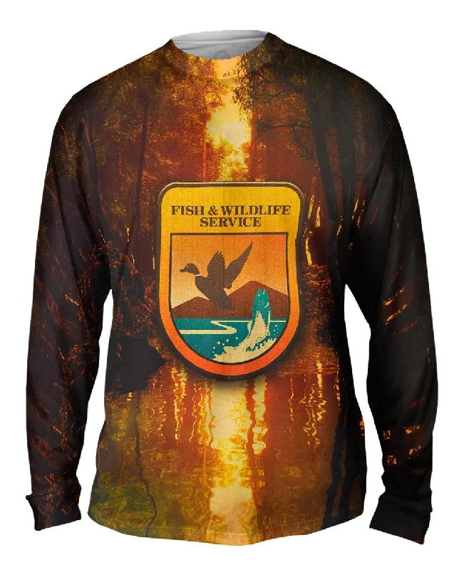 Comfort Fit Long Sleeve-Wildlife Service Lake