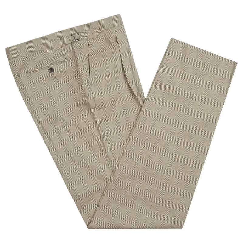 Comfortable Pants-KILDAIRE COTTON CHECK TROUSERS