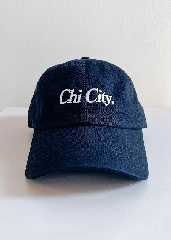 Custom Hat-Chi City Dad Hat - Navy