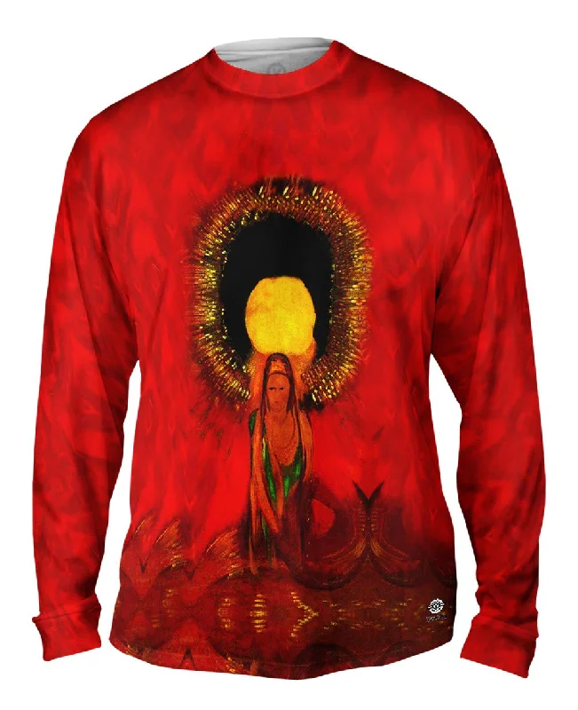 Thermal Long Sleeve Top-Odilon Redon - "The Flame Goddess of Fire" (1896)