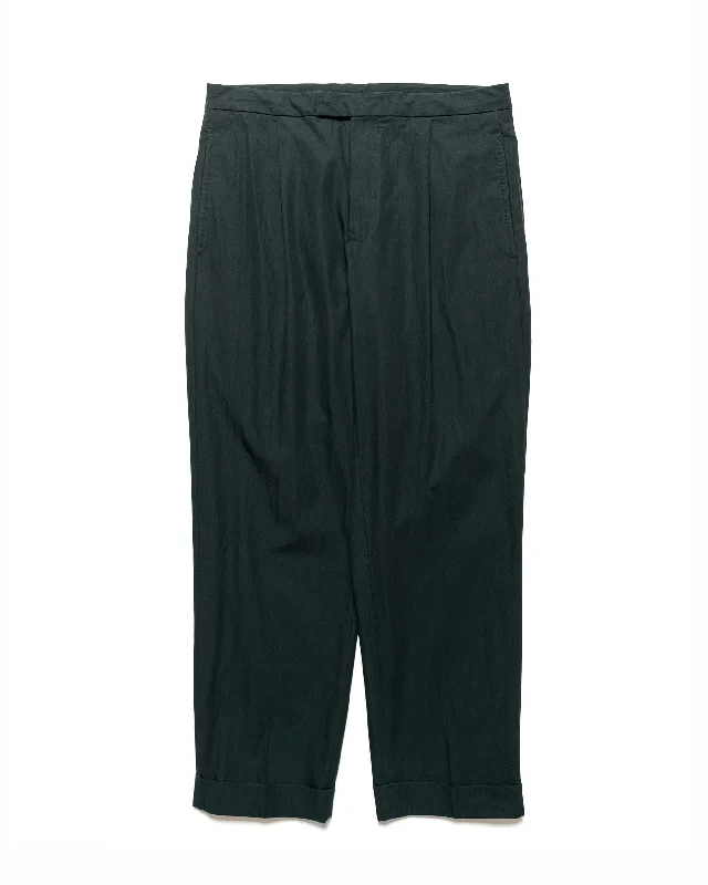 Minimalist Pants-Beams Plus 1Pleat Travel Comfort Cloth Charcoal Grey