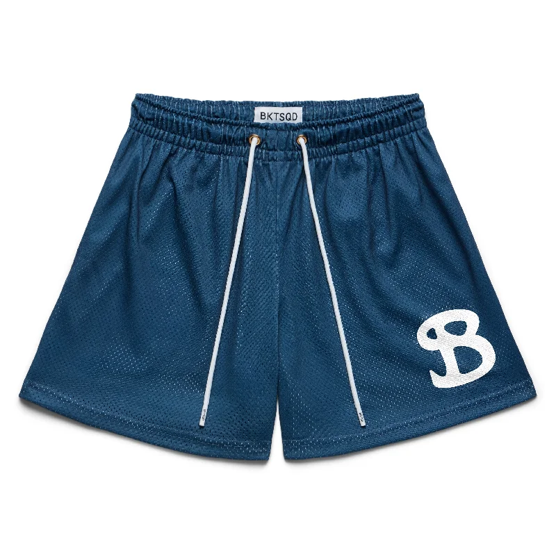 Outdoor Shorts for Hiking-DUSTY BLUE SOLID SHORTS