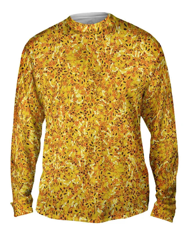 Long Sleeve Top-Tropical Papaya