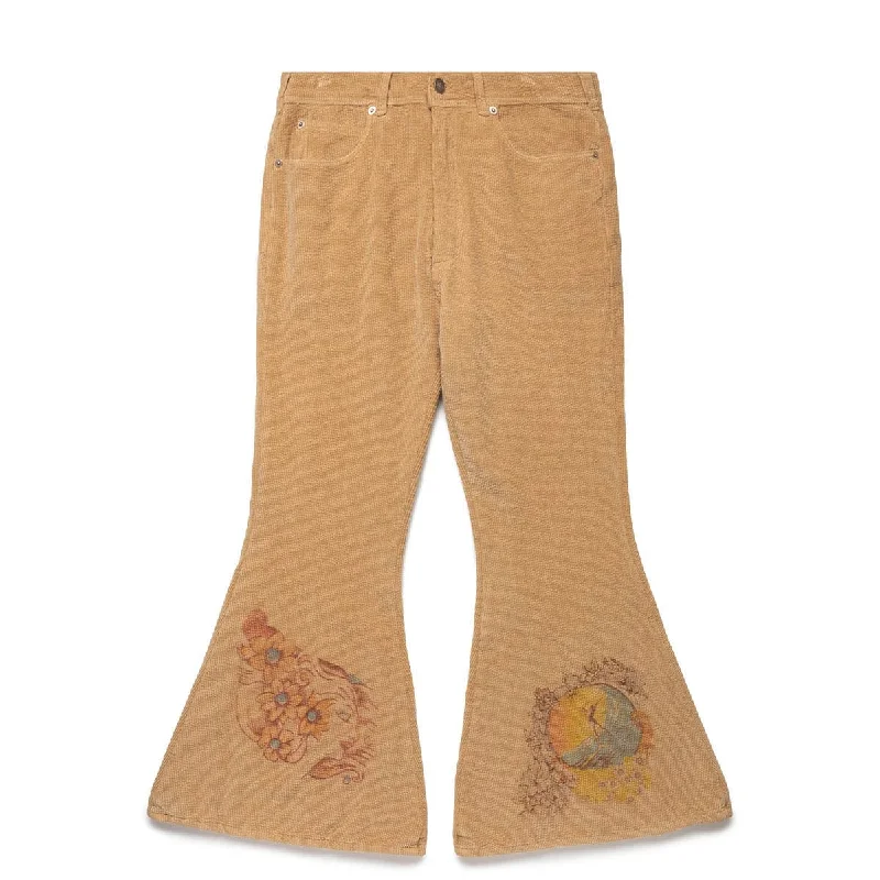 Soft Pants-WOMEN'S FLARED CORDUROY PANTS