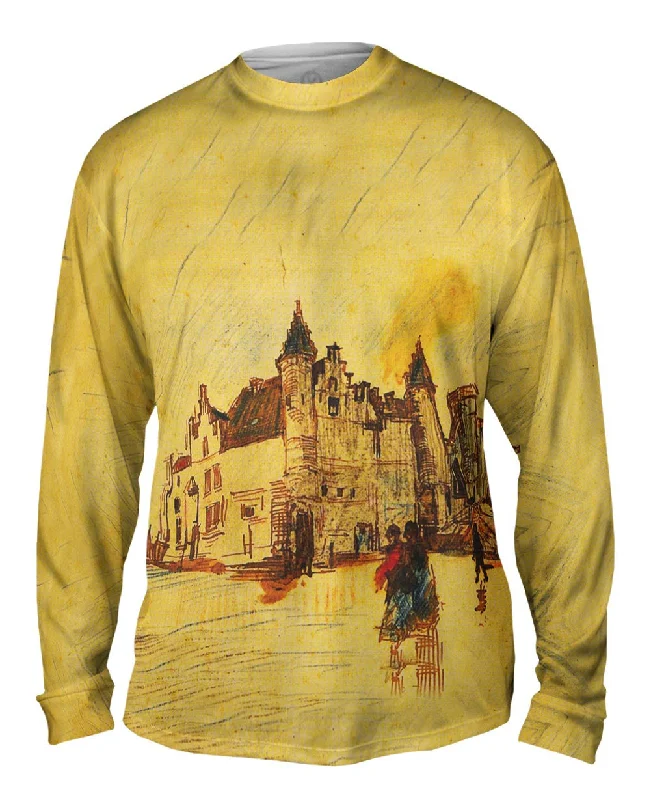 Long Sleeve Raglan-Van Gogh -"View of Het Steen" (1885)